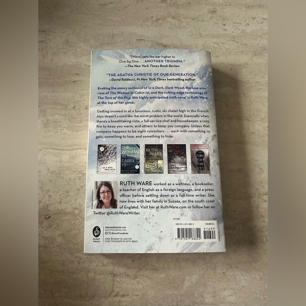 One By One- Ruth Ware-paperback book - Picture 2 of 2